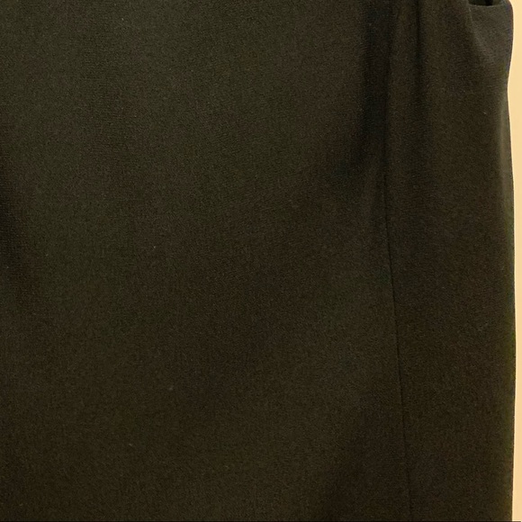 NWOT🖤LINDA ALLARD ELLEN TRACY FORMAL BLACK SLIT DRESS🖤ZIPPER BACK SZ PETITE 4 - Picture 9 of 12